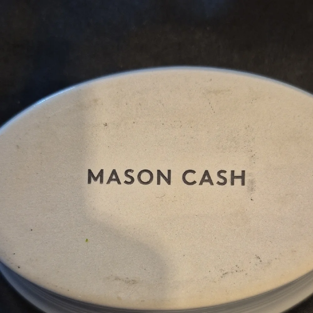 Mason Cash Set Of 2 Grey Oval 7 Inch Ceramic Baking Dishes